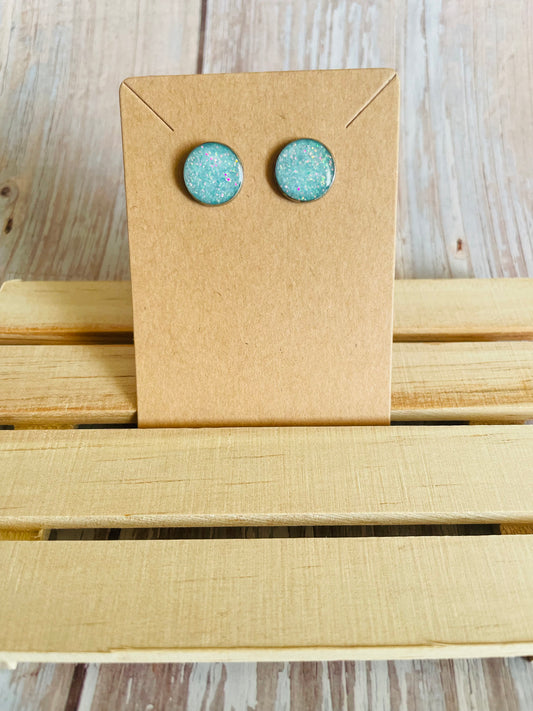 Salt Water Glitter Post Earrings