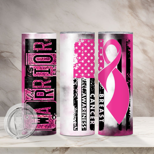 Breast Cancer Warrior Tumbler