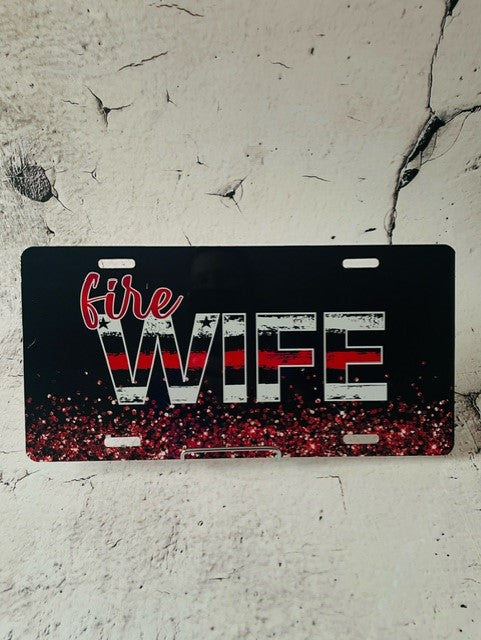 Fire Wife License Plate
