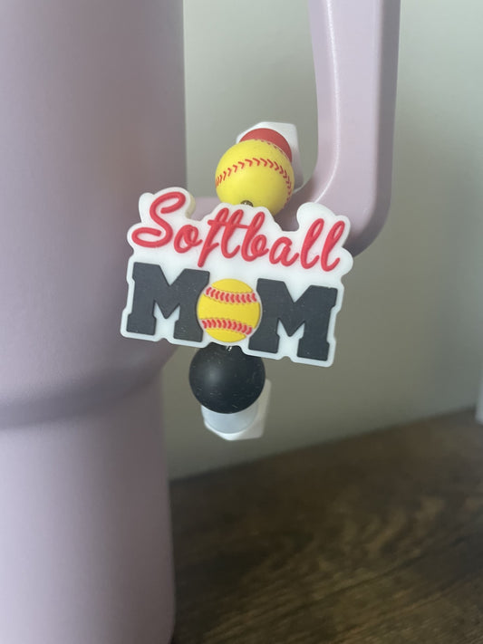 Softball Mom Tumbler Charm